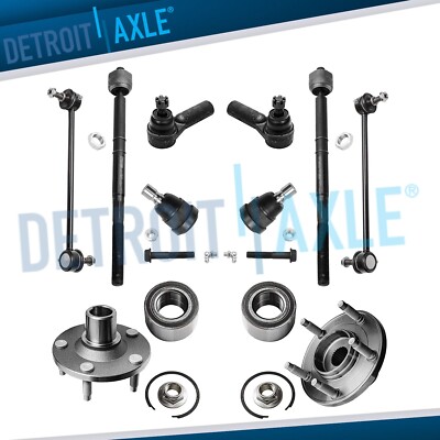 10pc Front Wheel Hub Bearing Press Kit for 2008 2009 Ford Escape Tribute Mariner