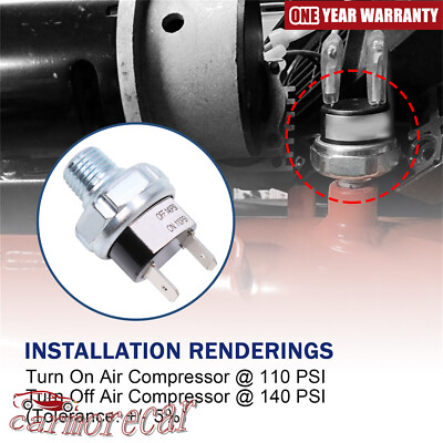 #ad Heavy Duty Tank 110 140 PSI Pressure Control Switch Valve for Air Compressor WYS $10.94