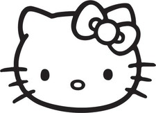 Hello Kitty Face With Bow Vinyl Decal Free Shipping 6 Inch For Indooroutdoor Hello Kitty Face With Bow Vinyl Decal Free Shipping 6 Inch For Indooroutdoor