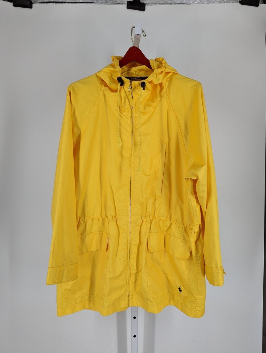 Ralph Lauren Yellow Vtg 80s 90s Rain Windbreaker Trench Ralph Lauren Yellow Vtg 80s 90s Rain Windbreaker Trench