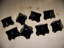 8 VINTAGE heavy NOS  TRUNK SUITCASE TOOLBOX CORNERS STEEL 
