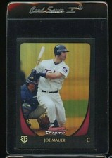 2011 BOWMAN CHROME REFRACTOR #26 JOE MAUER MINNESOTA TWINS 