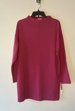 NWT Prologue Dress Long Sleeves Pockets Comfort M Dark Pink