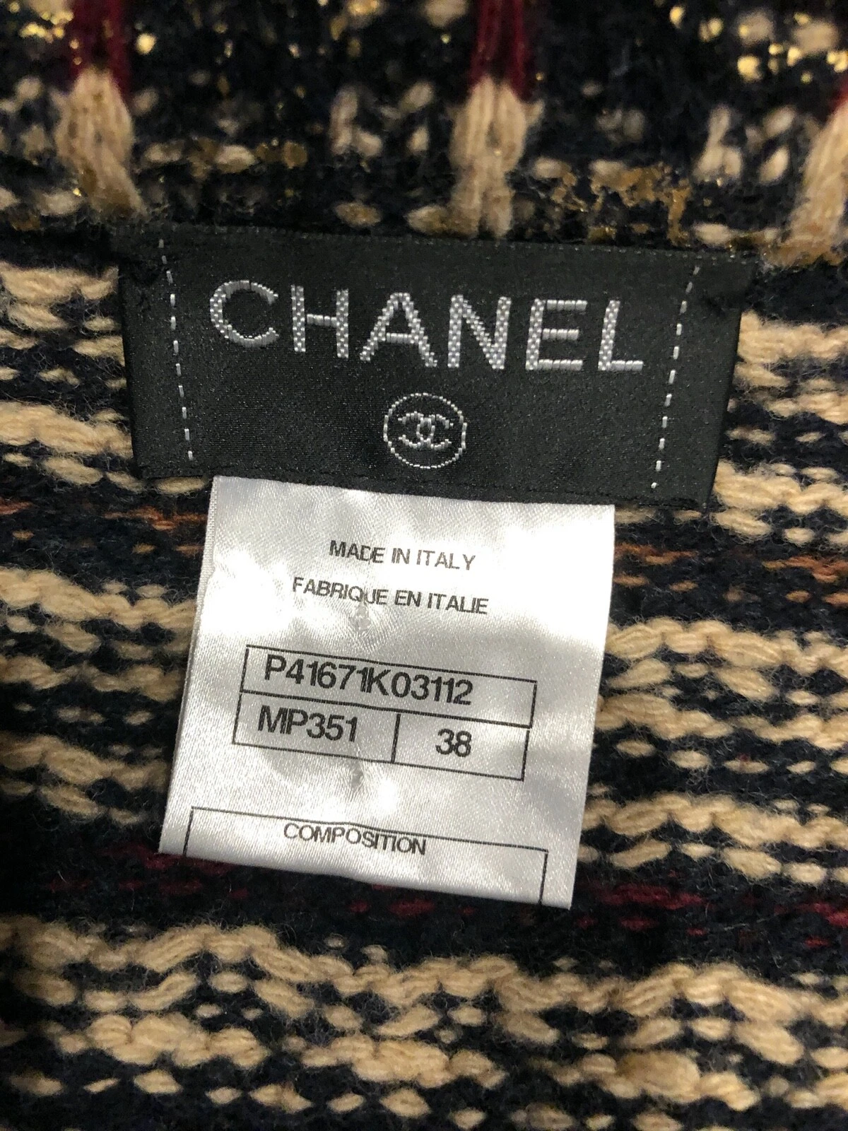 Chanel 11A NUOVO Paris Byzance ORO GIACCA MULTICOLORE GRIPOIX bottoni FR38 40 $10K
