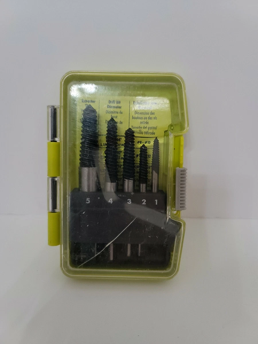 RYOBI Spiral Screw Extractor Set (5Piece) A96SE51 The Home