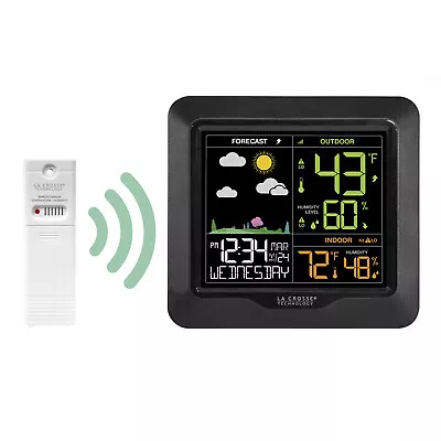 S85814 La Crosse Technology Wireless Color Weather Station with TX141TH-BV3
