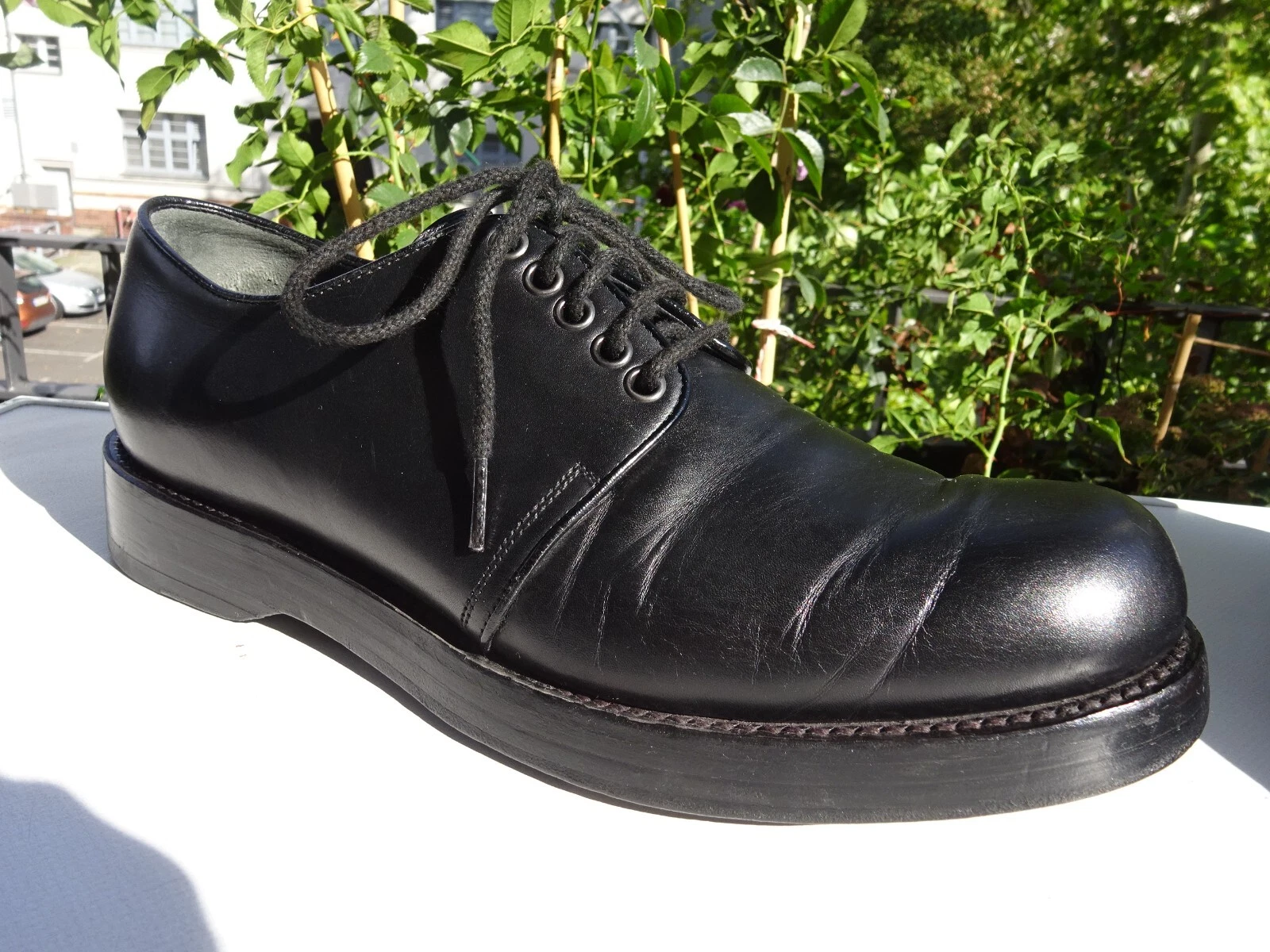 Chaussures Oxford homme Gucci 358277 Goodyear cuir noir Italie taille 42 (8) normales top