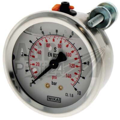Manometer 0-10 bar Ø63mm - 1/4'' Hydraulik Pneumatik