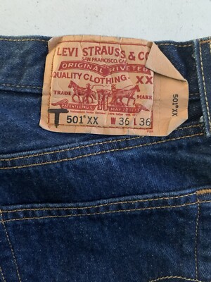 LEVI's Men's 501 XX Vintage Blue Jeans 36x36 | eBay