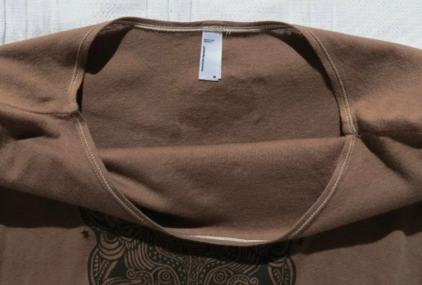 Camiseta Top AMERICAN APPAREL EE. UU. Estampado Arte Celta Algodón Largo Slvs Calce Ajustado M Foto 4 de 4