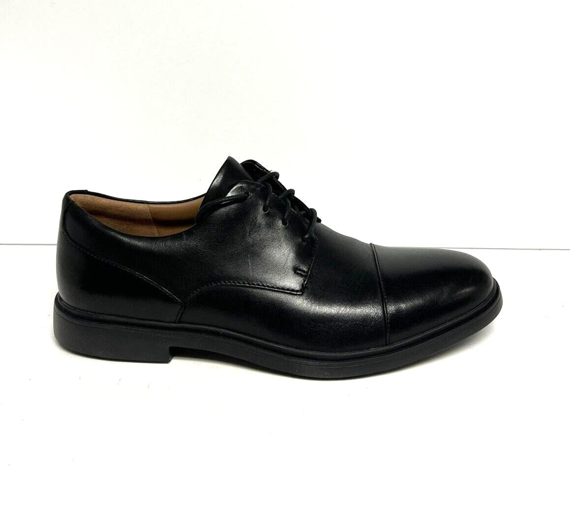 Clarks Uomo Un Tailor Cap Toe Oxford Nero Taglia 10 M