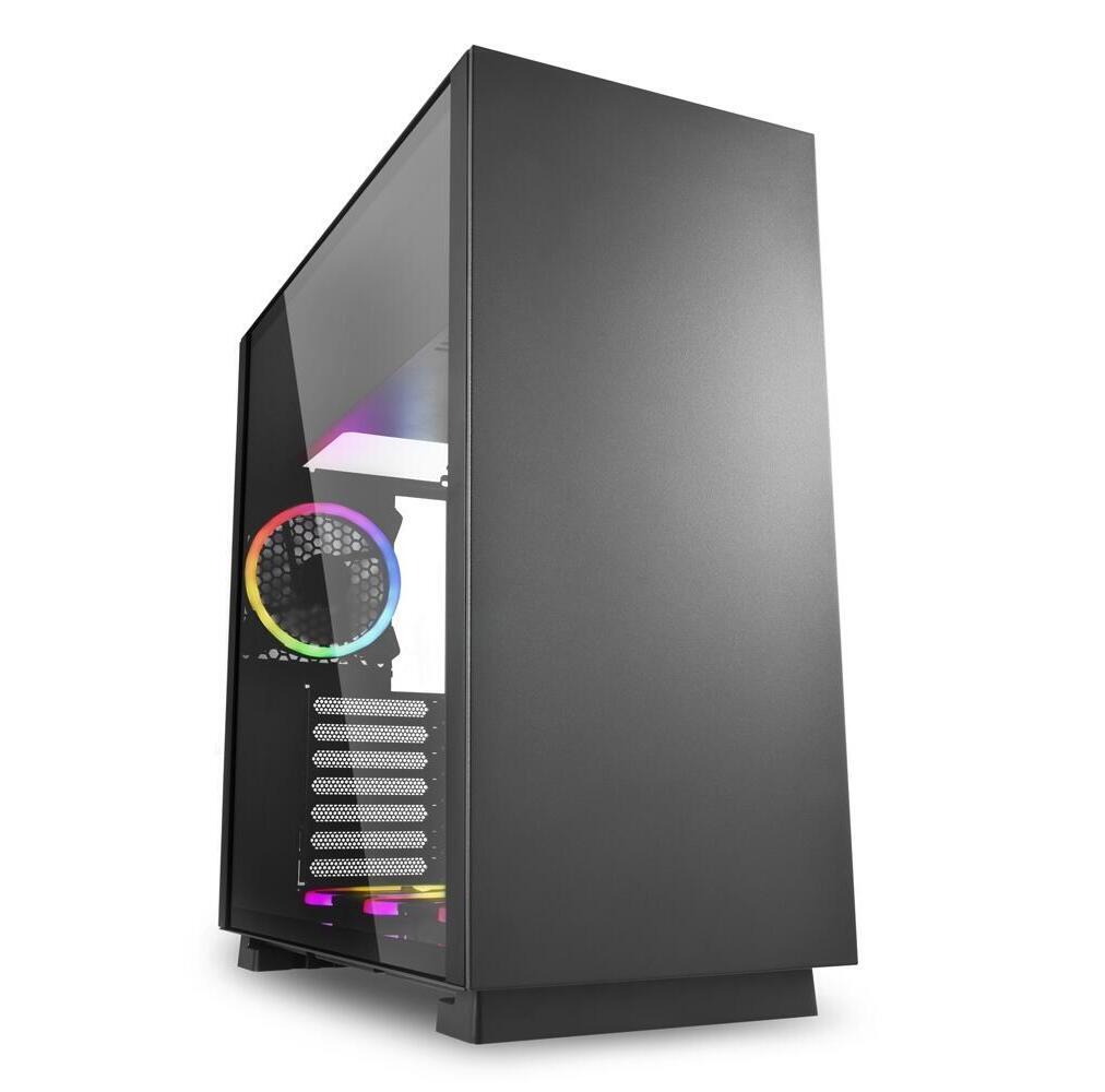 Sharkoon PC Gehuse ИЗ ЧИСТОЙ СТАЛИ Черный RGB ATX schwarz 16790₽
