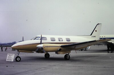 Piper PA-23-250 AZTEC Flugzeug - Vintage 35mm SLIDE (c1970)