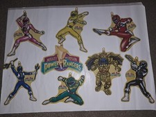Mighty Morphin Power Rangers Window Color Clings Vintage 1994 VERY RARE Set 8pc