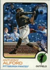 2022 Topps Heritage Base #22 Anthony Alford - Pittsburgh Pirates
