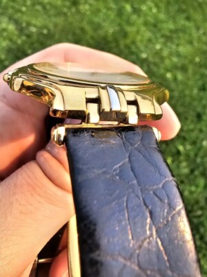 Vtg Lassale Seiko Ultra Thin Gold Plated Men's Watch 7N39-7019