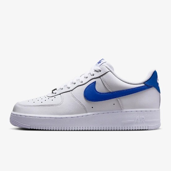 Nike Air Force 1 07 Low Shoes White/Hyper Royal (FJ4146-113) Expeditedship