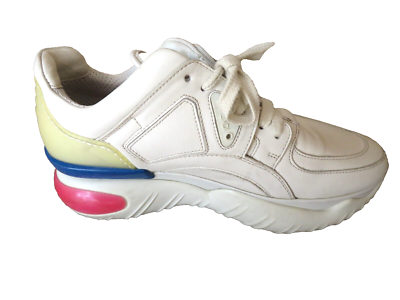 Cel.※最近開花※fiaccida FENDI FILA LACE UP LEATHER SNEAKERS, SZ 37.5/7 | eBay