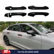 ABS Gloss Black Exterior Door Handle Cover Trim For Kia K5 2020-2025 Accessories