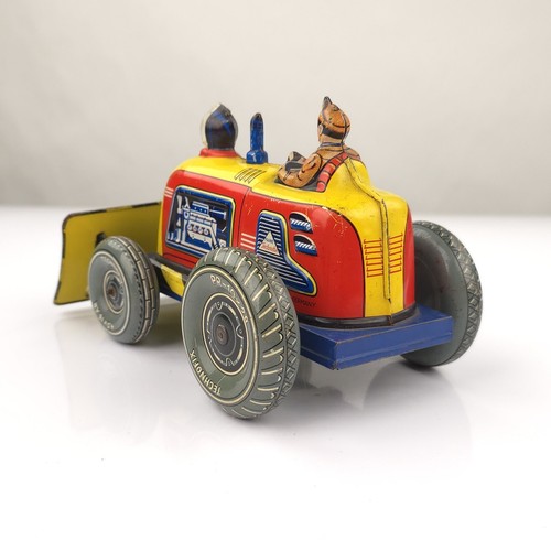 Technofix 287 Bulldozer Raupe 1957 Blechspielzeug 50er Jahre TinToy - Bild 5 von 17