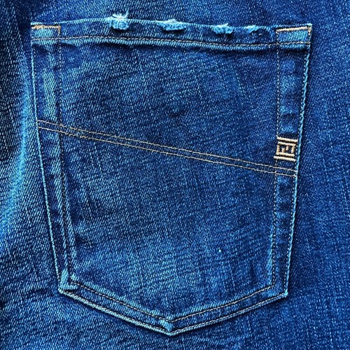 ULTRA RARE Brand New FENDI Men's Slim COTTON JEANS with LOGO Size 32 - Picture 14 of 16