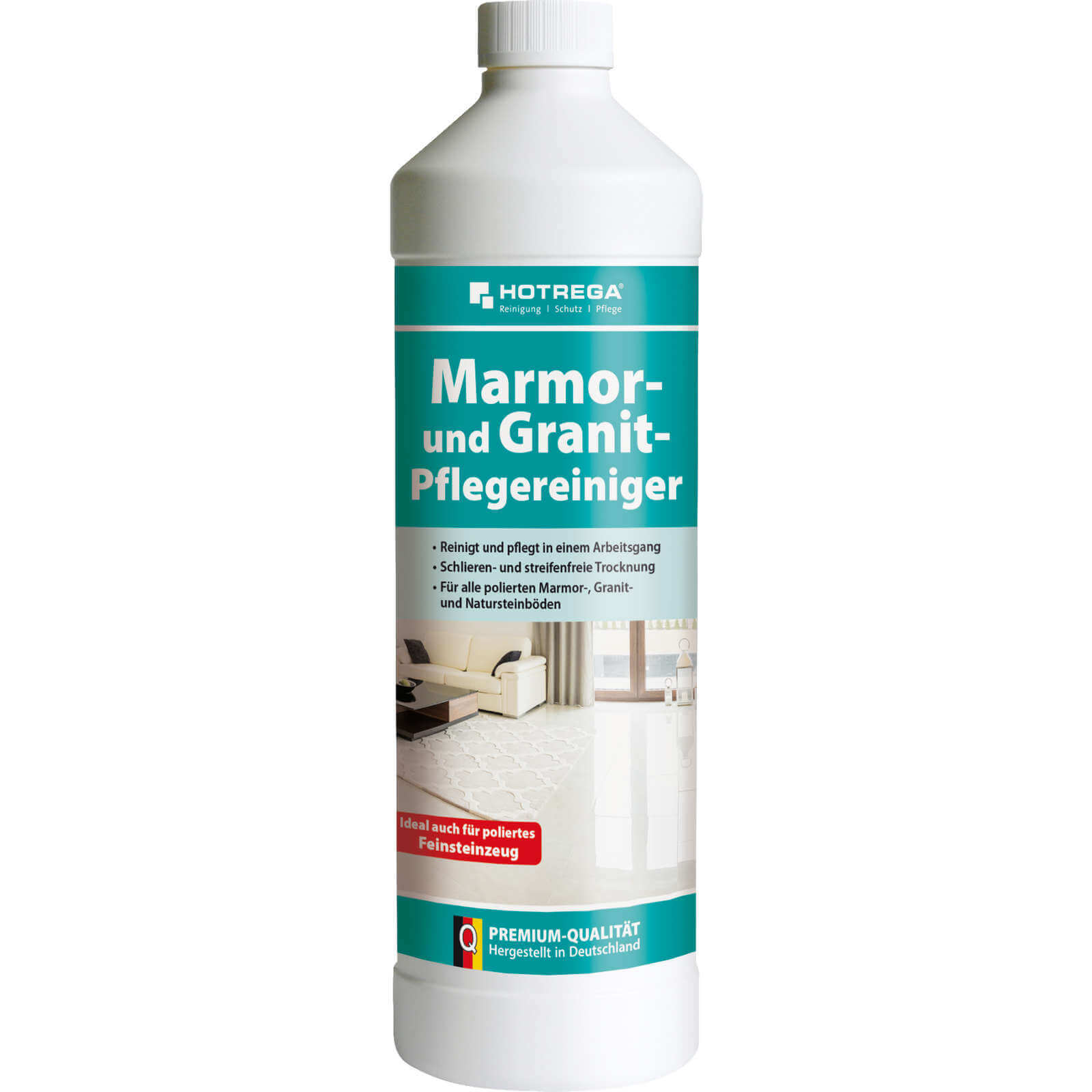 HOTREGA Marmor und Granit Pflegereiniger Marmor Reiniger Konzentrat Flasche 1L