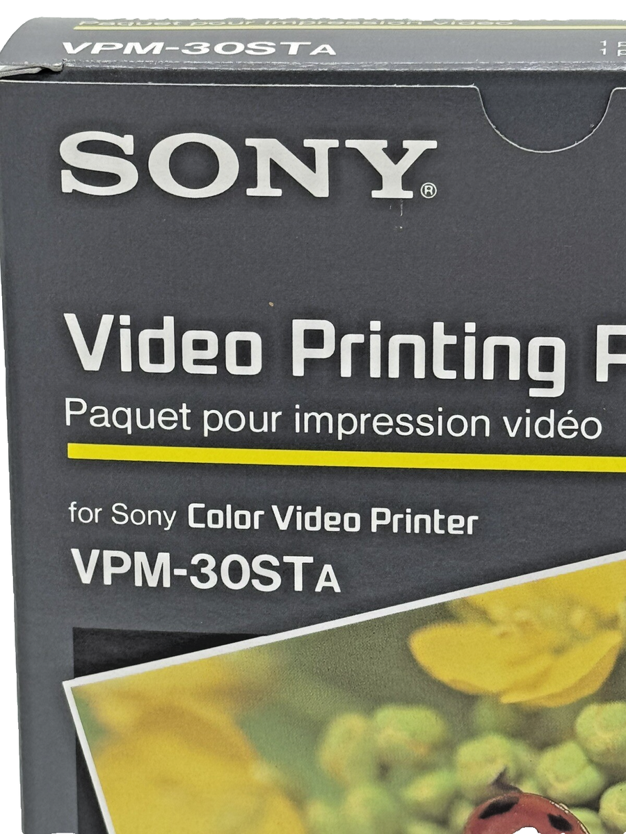 Sony Video Printing Pack VPM-30STA Paper and Ink 30 Prints Japan