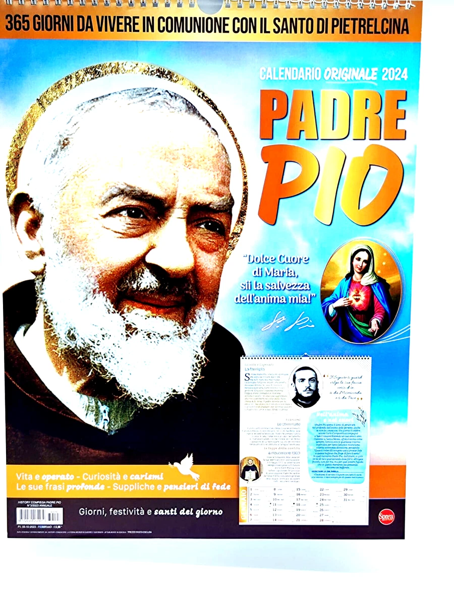 Calendario 2024 Padre Pio Glory Kamilah