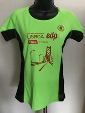 Running Lisboa Women  s Green Maratona Club Athletic T-Shirt Size S
