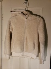 Athleta Girl Sherpa Jacket So Snug Hooded Girls Size 14 XL Long Sleeve Zip