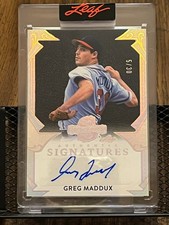 GREG MADDUX 2025 LEAF SPECTACULAR SIGNATURES ATL BRAVES AUTOGRAPH HOF AUTO /30!!
