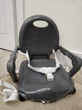 Chicco Pocket Snack Highchair Booster Seat *VGUC*children*feeding*grey*straps