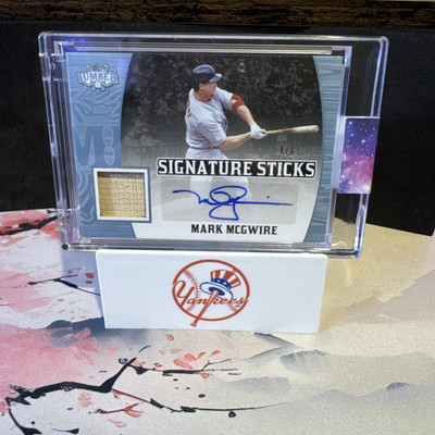 2024 Leaf Lumber Mark McGwire Signature Sticks Auto Cardinals SS-MM1 Blue #/6  