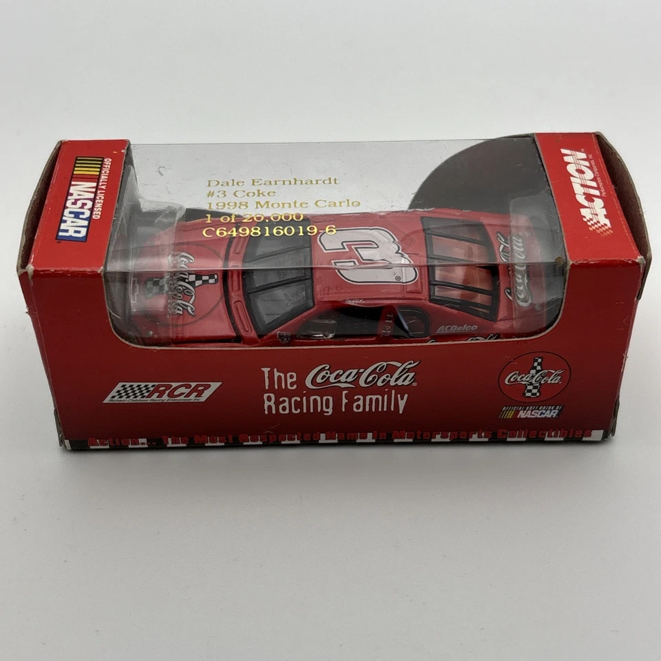 VTG ✅ Dale Earnhardt #3 Coca-Cola 1998 Monte Carlo 1:64 Action NASCAR Diecast - Image 2 of 4