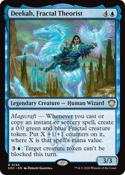 Deekah, Fractal Theorist 193 Rare Commander: Secrets of Strixhaven