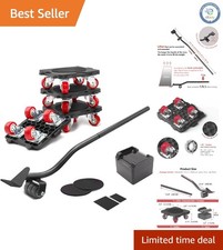 Heavy-Duty Furniture Mover with 16 Wheels - 660 lbs Capacity, Compact Design
