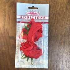 Add-on-Blooms Bridal Additions Open Rose Blooms Red