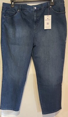 Gloria Vanderbilt Amanda Size 20W Avg  Frisco Med Wash Blue Denim Jeans Womens
