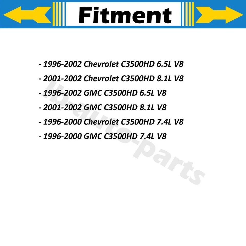 2x Manguera de freno delantera para GMC C3500HD 2001-2002 8,1 L Foto 2 de 4