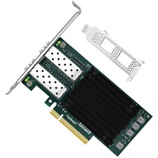 PCIE GEN 3.0 X8 Interface to 2X 25GbE SFP28 Optical Ports Matte Green
