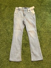 CURVE APPEAL WOMENS DENIM CURVE CREATOR BOOT JEANS size 8