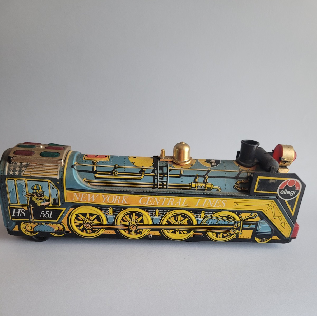 Locomotiva vintage in latta Ellegi HS 551 New York Central – Da collezione