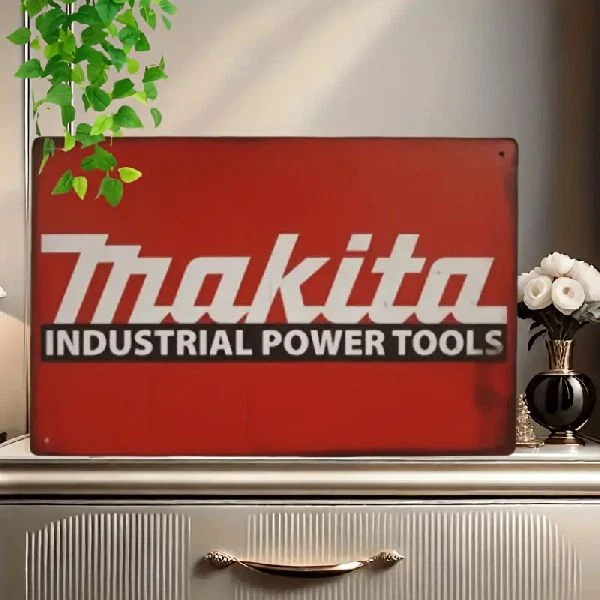 OHNE Blechschild Makita Power Tools Vintage Retro Werbeschild TEL1347