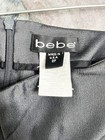 BEBE VTG Stretch Sateen Silver Pant Suit Wide Lapel + Shoulder Pads Women's 2 — photo 5