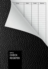 Simple Check Register: DIN A5 | Check Log Book | Debit Card Ledger | 110 Pages |