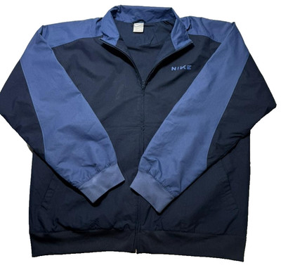 Nike Vintage Windrunner Jacke Herren Xl Blau Navy Full Zip Retro Track Top
