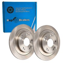 2x RAP BRAKES BREMSSCHIEBEN Ø276mm VOLL HINTEN passend für HONDA CIVIC | R-D1009
