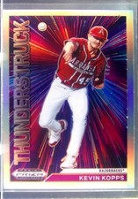 2021 Prizm Draft Picks Kevin Kopps #T-KK Razorbacks Thunderstruck Silver Prizm