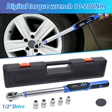 Calibrated Digital Adjustable Torque Wrench 1/2" Drive Reversible 10Nm-200Nm UK
