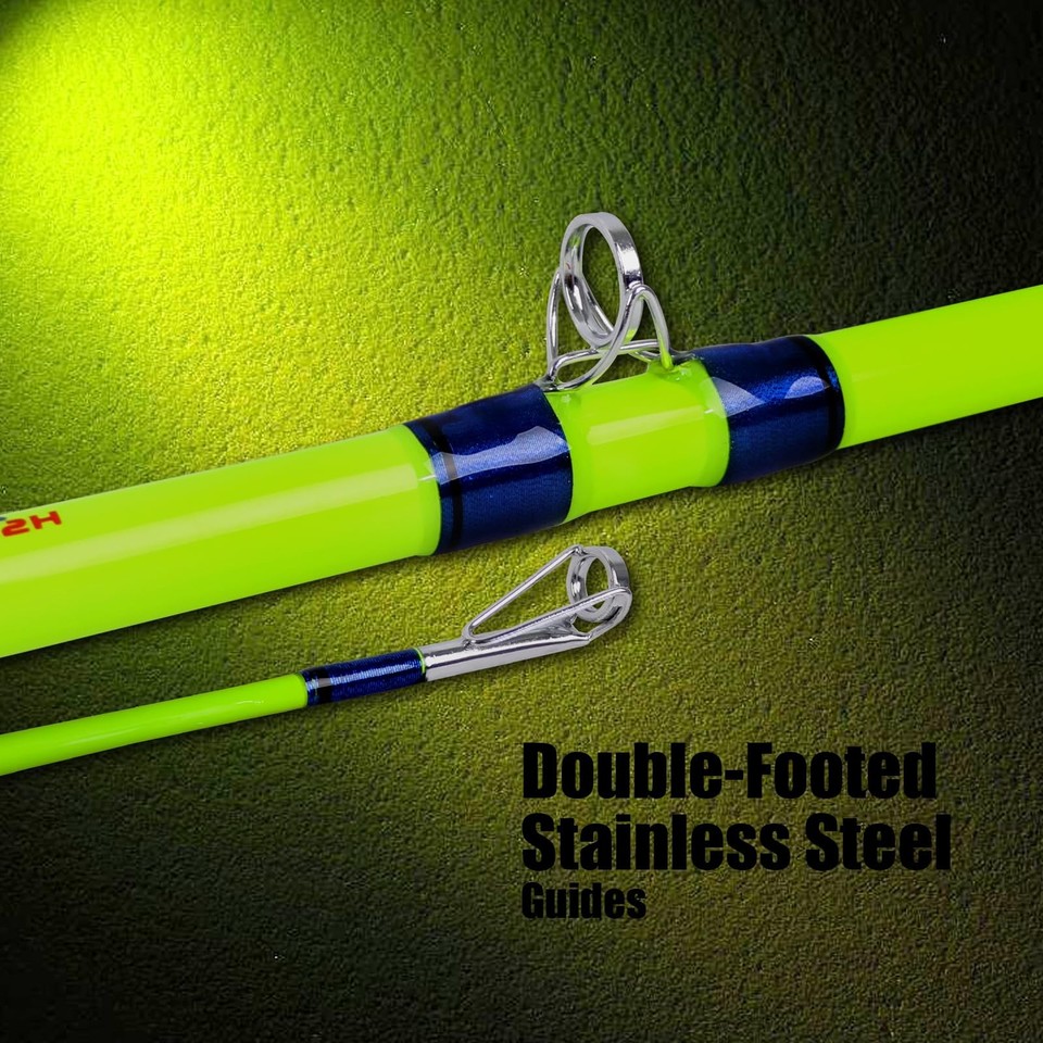 Catfish Fishing Rods, 1 Piece/2 Piece Catfishing Pole, Medium Heavy ...